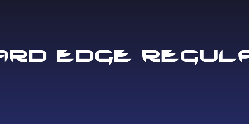 HARD EDGE Regular Social Header