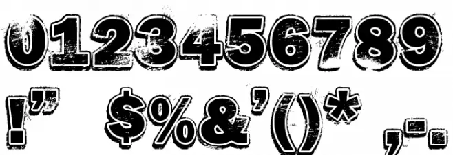 HARD ROCK Font OTHER CHARS