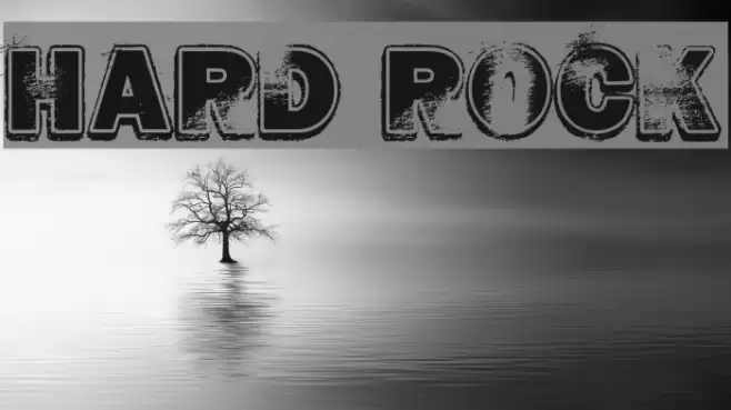 HARD ROCK Font examples