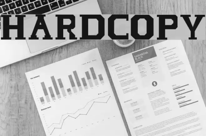 HARDCOPY Font examples