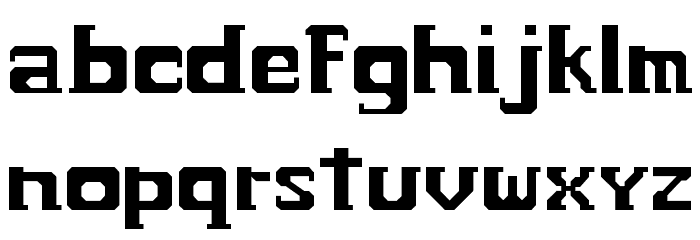 HARDCOPY Font LOWERCASE