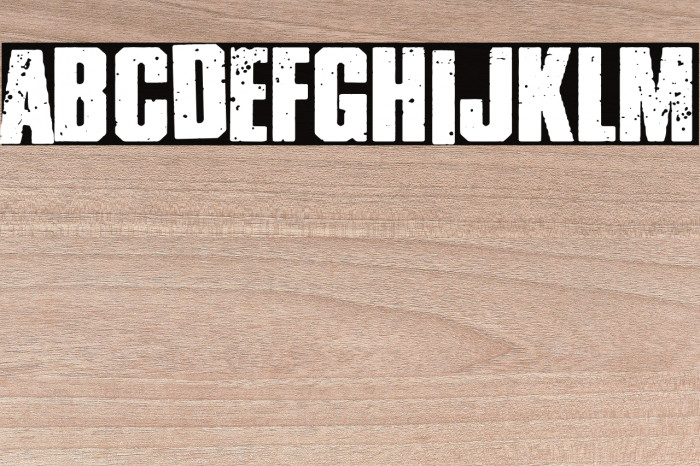 HARDCORE ATTITUDE Font examples