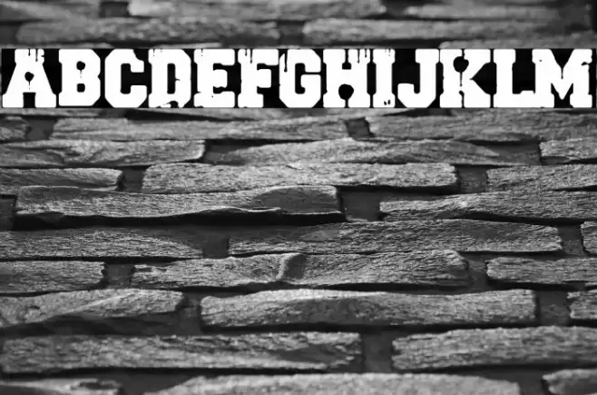 HARDCORE POSTER Шрифта examples