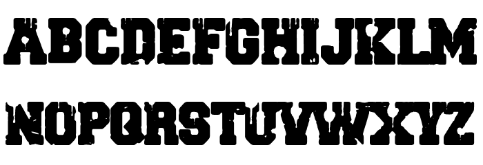 HARDCORE POSTER Font LOWERCASE