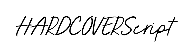 HARDCOVERScript  フリーフォントのダウンロード