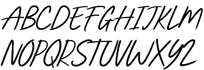 HARDCOVERScript Font UPPERCASE