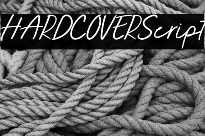 HARDCOVERScript خط examples