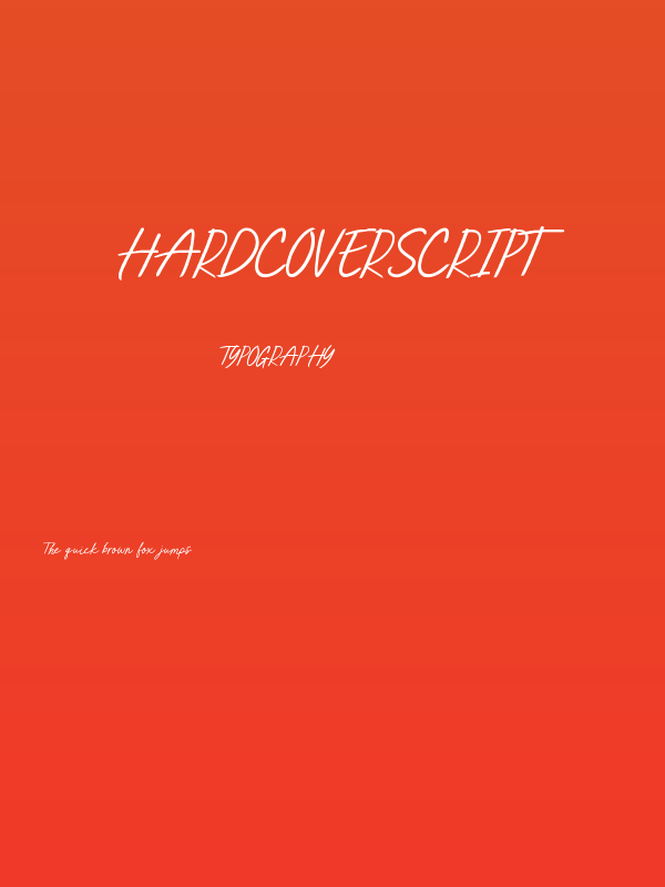 HARDCOVERScript Poster