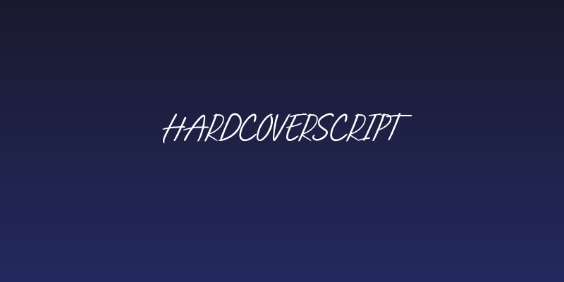 HARDCOVERScript Social Header