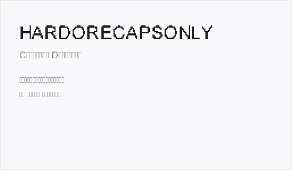 HARDORECAPSONLY Business Card