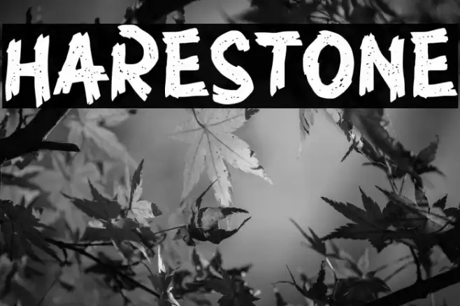 HARESTONE Font examples