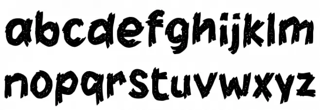 HARESTONE フォント 小文字