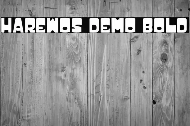 HAREWOS DEMO BOLD फ़ॉन्ट examples