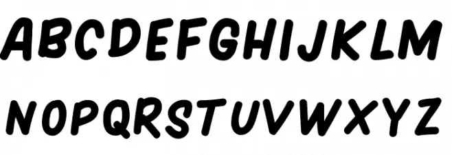HARGENA Font Litere mari