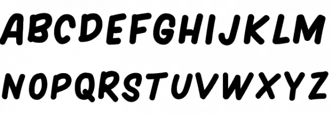HARGENA フォント 大文字