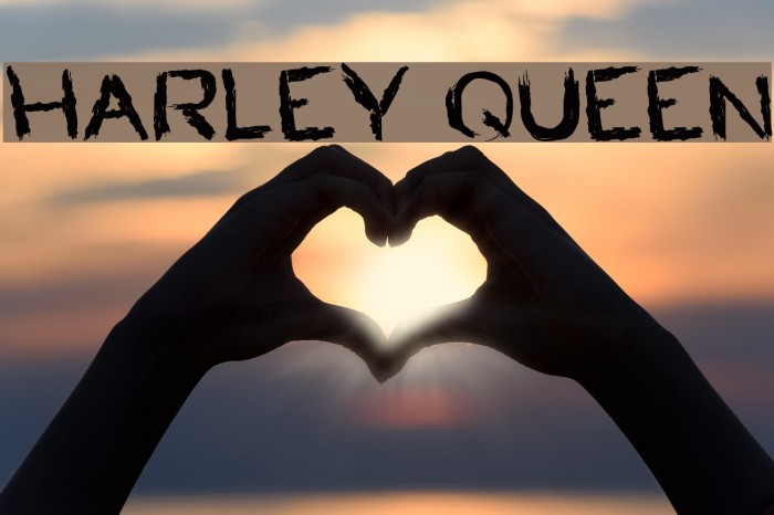 HARLEY QUEEN Font examples