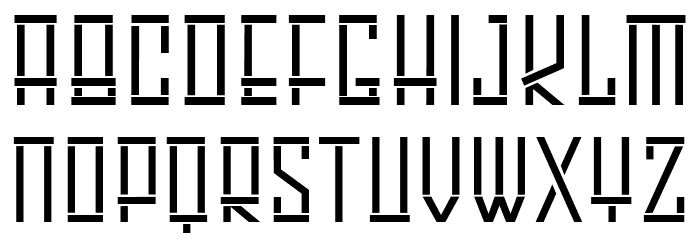 HARLEY Stencil Font OTHER CHARS