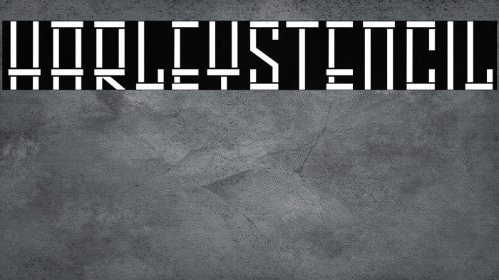 HARLEY Stencil Font examples