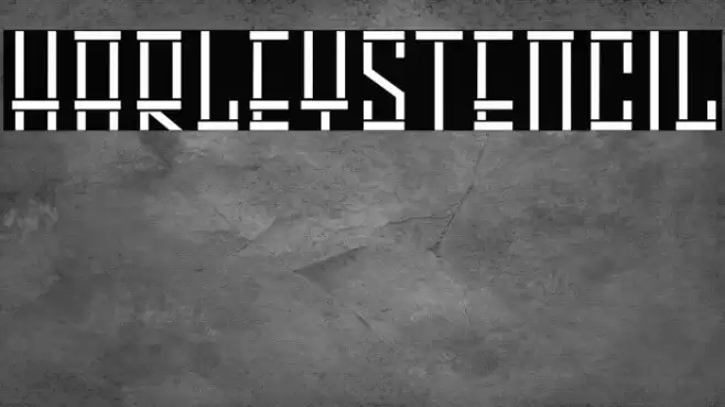 HARLEY Stencil फ़ॉन्ट examples