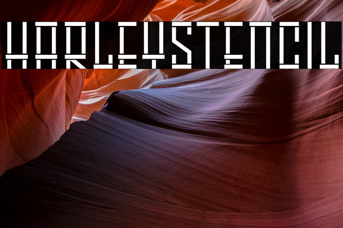 HARLEY Stencil Font examples