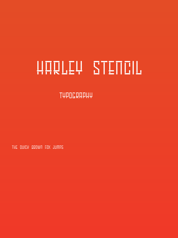 HARLEY Stencil Poster