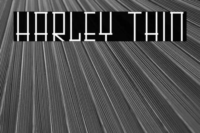 HARLEY Thin Font examples