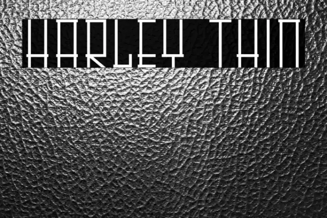 HARLEY Thin Font examples