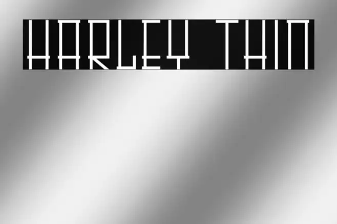 HARLEY Thin Font examples