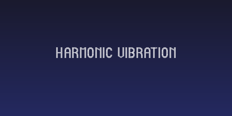 HARMONIC VIBRATION Social Header