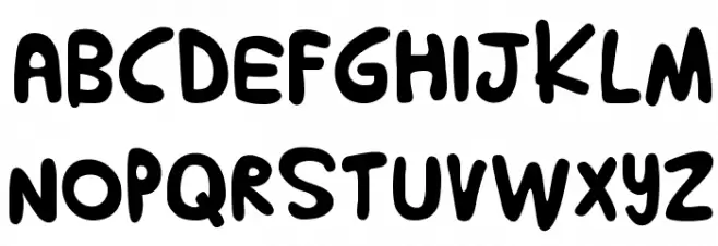 HARU BIRU 2 Schriftart Groß