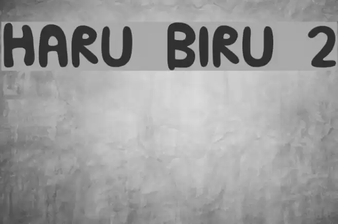HARU BIRU 2 Font examples