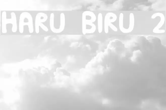 HARU BIRU 2 Font examples