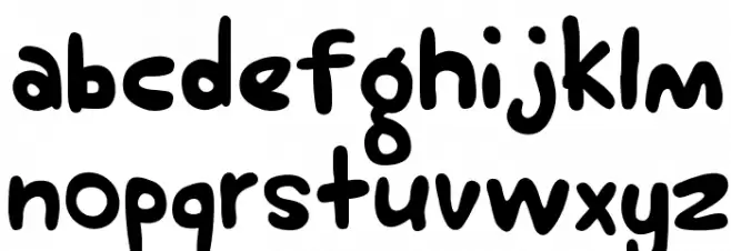 HARU BIRU 2 फ़ॉन्ट लोअरकेस