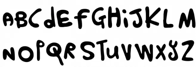 HARU_BIRU Schriftart Groß
