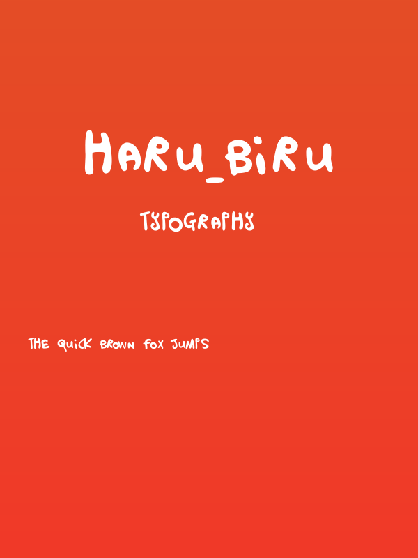 HARU_BIRU Poster