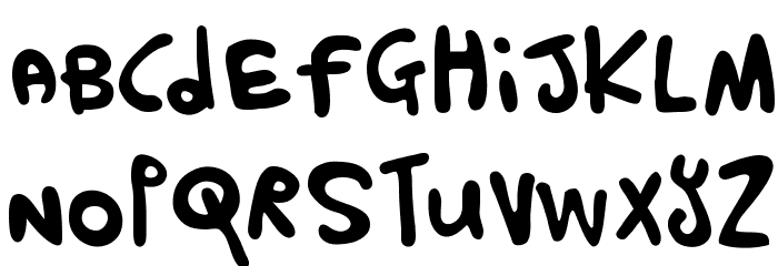HARU_BIRU Font LOWERCASE