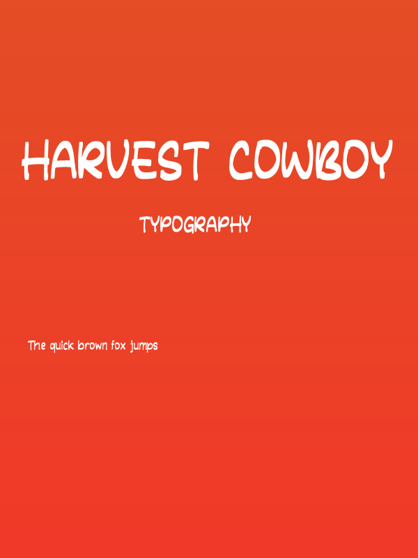 HARVEST COWBOY Poster