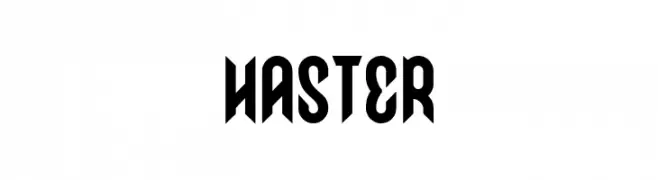 HASTER  Fuentes Gratis Descargar