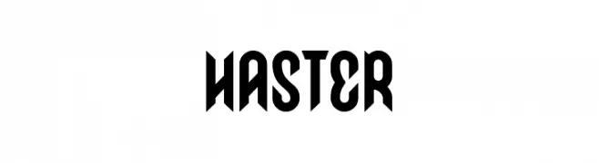 HASTER  Fuentes Gratis Descargar