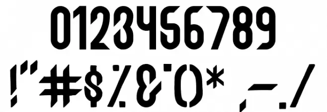 HASTER Font OTHER CHARS