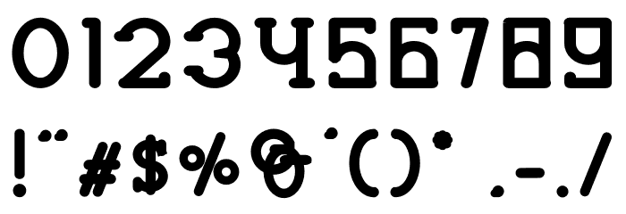 HASTON Bold Font OTHER CHARS