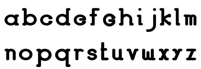 HASTON Bold Font LOWERCASE