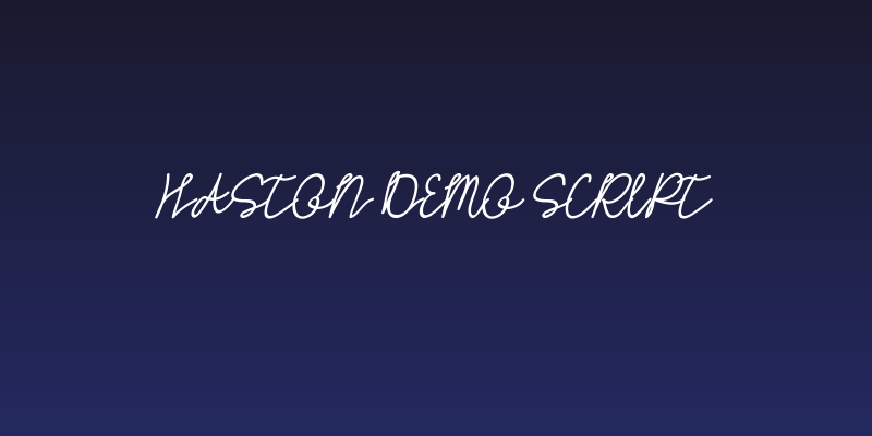 HASTON DEMO Script Social Header