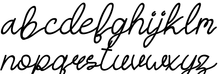HASTON DEMO Script Font LOWERCASE