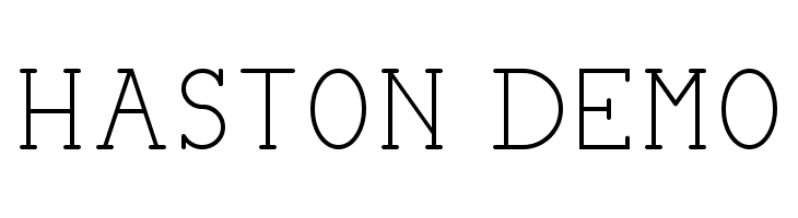 HASTON DEMO  Descarca Fonturi Gratis