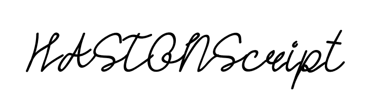 HASTON Script  नि: शुल्क फ़ॉन्ट्स डाउनलोड