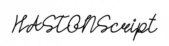 HASTON Script  フリーフォントのダウンロード