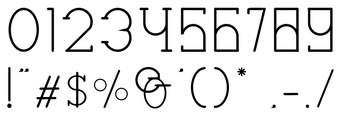 HASTON Font OTHER CHARS