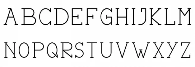 HASTON Шрифта ВЕРХНИЙ