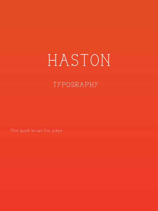 HASTON Poster